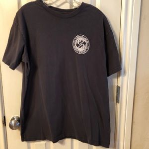 Quick Silver T-shirt Gray logo on front & back